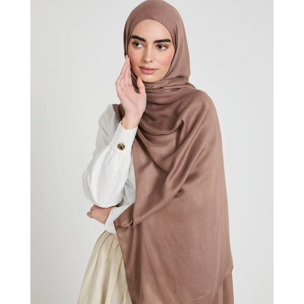 Modal Hijab - Coffee - Image 3