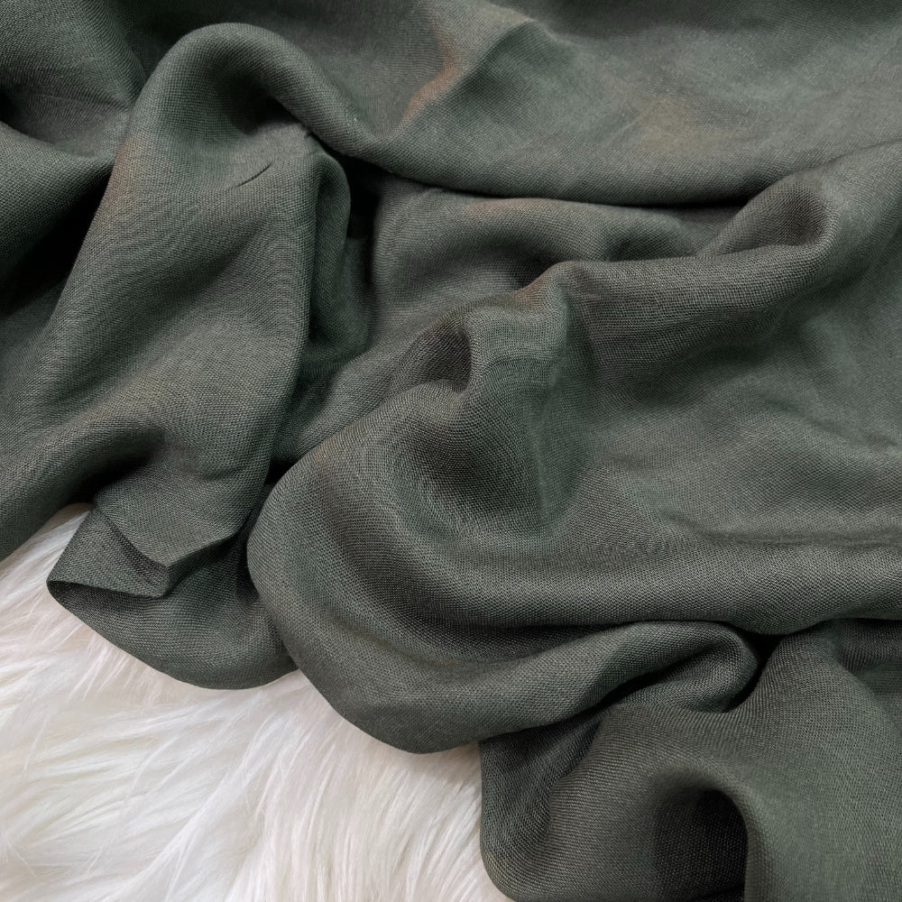 Modal Hijab - Olive Green - Image 2