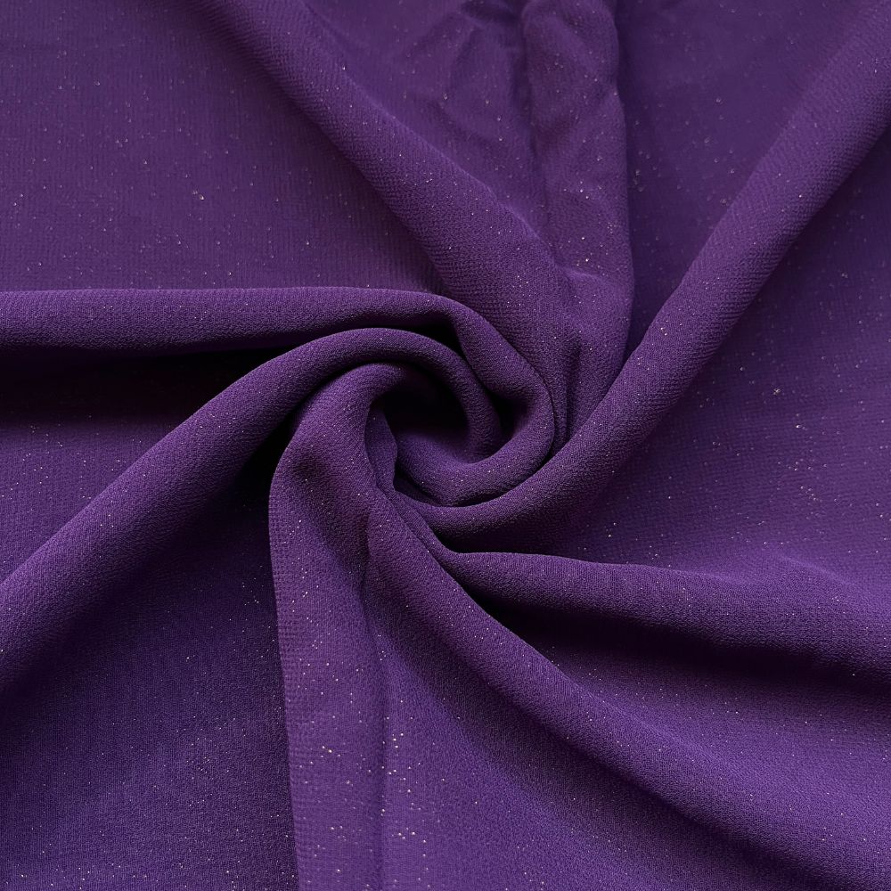 Moonlight Georgette - Plum