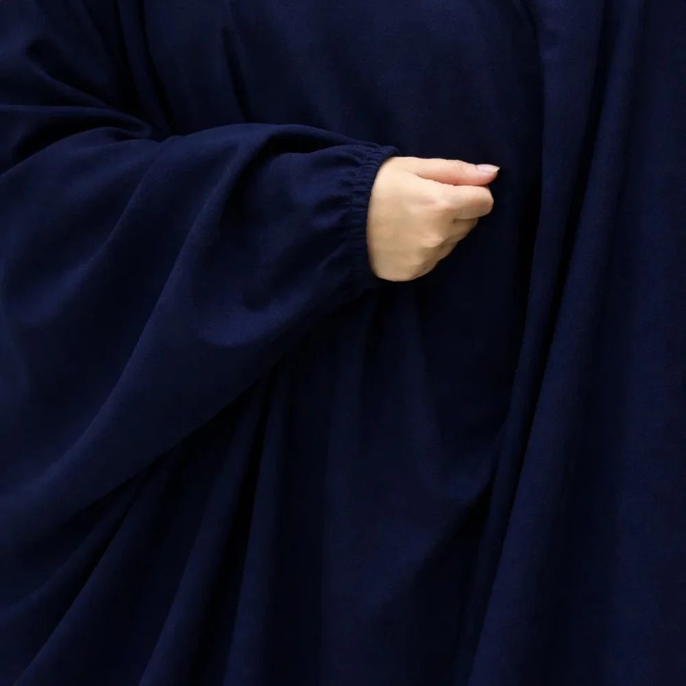 Full Coverage Namaz Chaddar- Navy Blue - Image 3