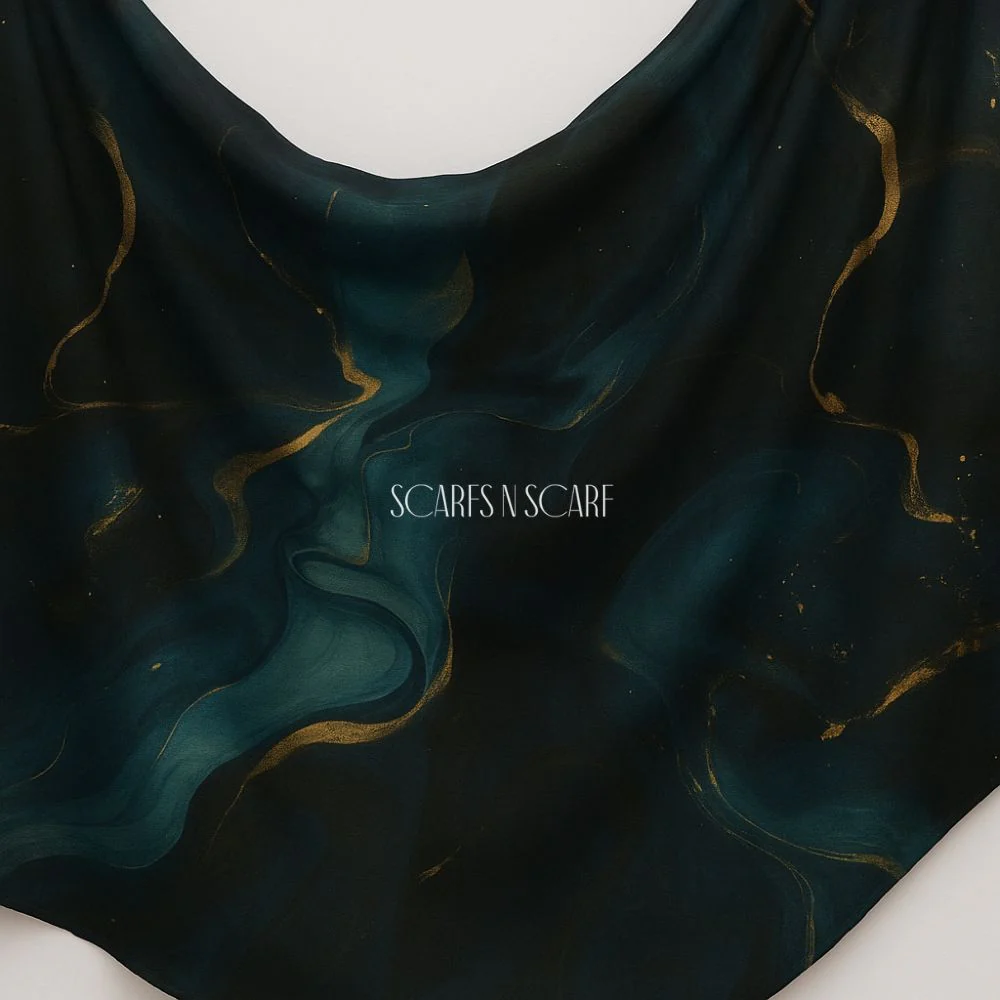 Printed Modal Lawn Hijab - Spiral Galaxy