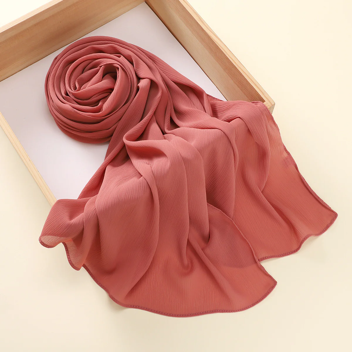 Self Chiffon Hijab - Bubble gum