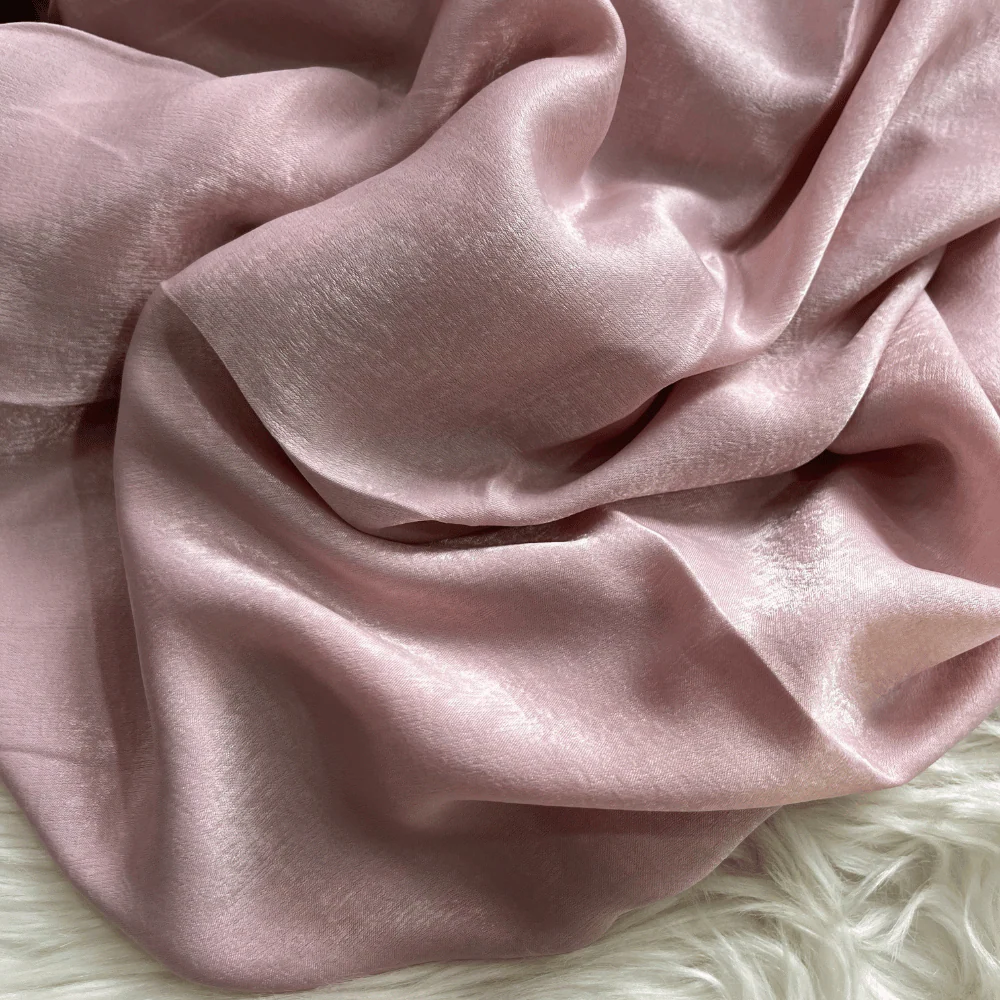 Velvet Silk Hijab - Baby Pink