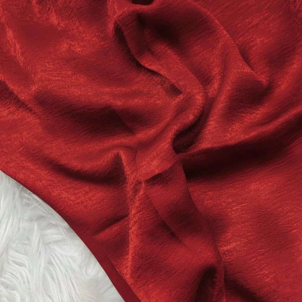 Velvet Silk Hijab - Berry